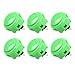 6 pc Set of Green Sanwa Push Buttons OBSF-30-G
