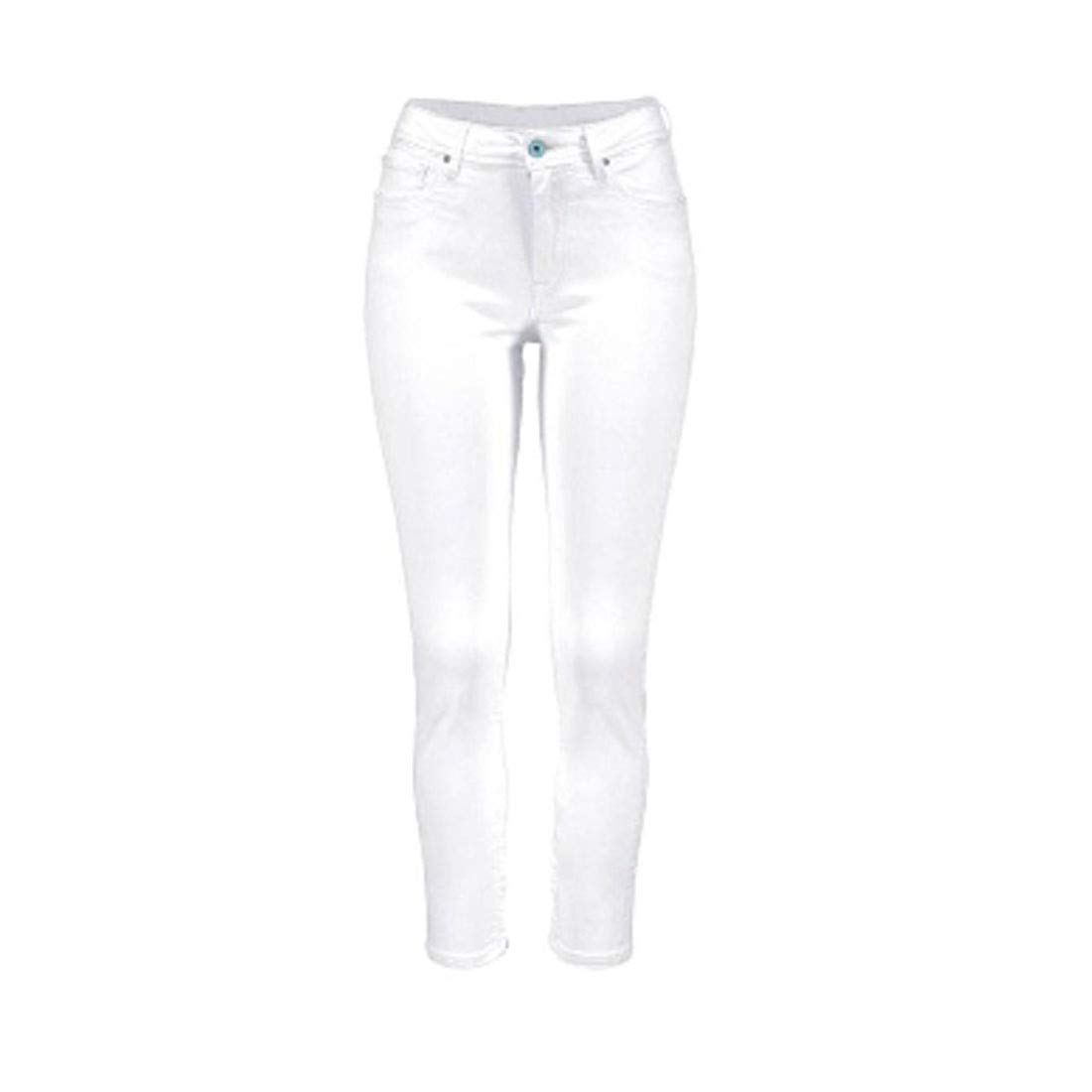 Pepe Damen JJeans Cher Highwaist Skinny Damen 7/8 Jeans Hose weiß