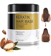 Jsykt Karsell Collagen Hair Mask for Dry Damaged Hair - Argan Oil Hair Treatment Deep Repair Cond...