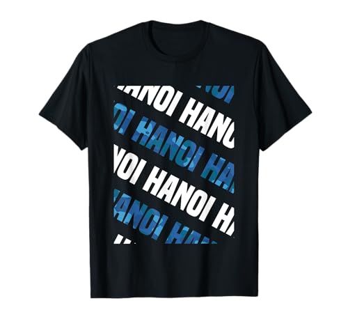 Hanoi Patrón De Camuflaje Azul Camiseta