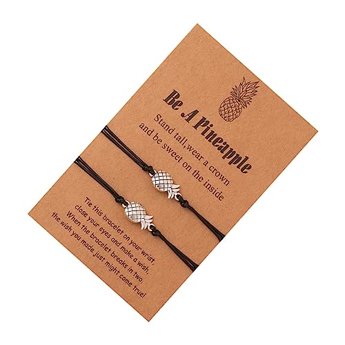 LRXIYODE 2piezas Pulseras Ajustables Cuerda Trenzada Brazaletes Creativos y...
