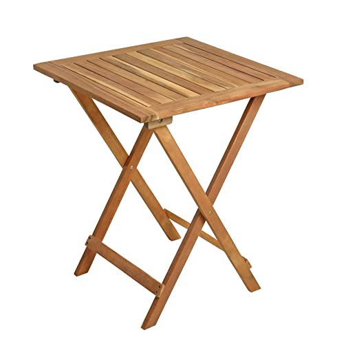 ESTEXO Balkontisch Klapptisch Holztisch 60x60x72 cm Gartentisch Holz Tisch Akazienholz klappbar