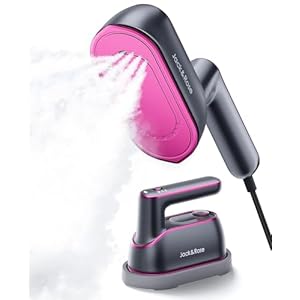 Jack ＆ Rose Travel Steamer Iron for Clothes,1200w Iron Steamer,Portable Handheld Travel Size Steamer iron,8S Fast Heat-Up，Large Ceramic Heat Panel,