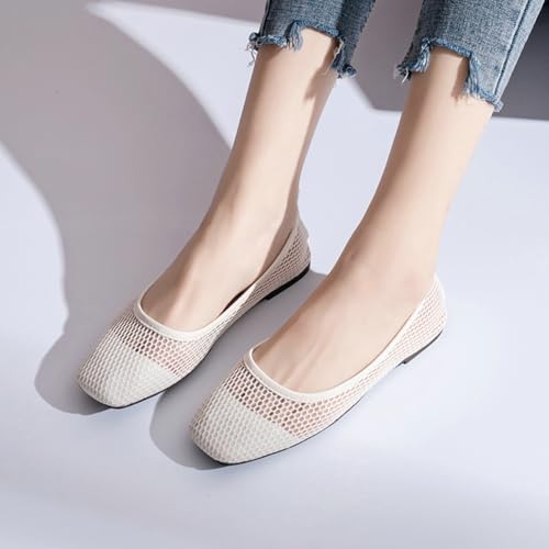 Women's Flats Shoes Breathable Casual Ballet Flats Womens Mesh Washable Dress Shoes Comfortable Slip on Loafers for Women 20253