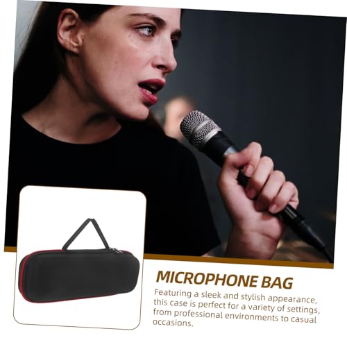 Estuche portátil para micrófono inalámbrico Totority, con almacenamiento para micrófono y audífonos miniatura 5