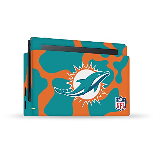 Autocollant Miami Dolphins Nintendo Switch skin vinyle pour console et dock de jeu