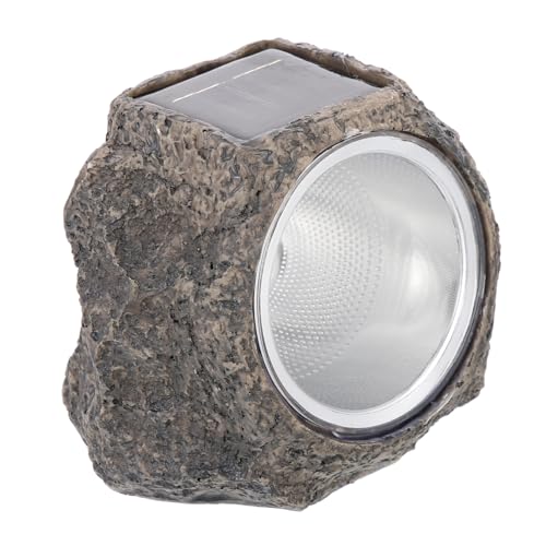 CLISPEED Lámpara Solar Imitación Piedra para Sensor Automático Luz Decorativa para Patio y Césped Energía Solar Diseño y Único