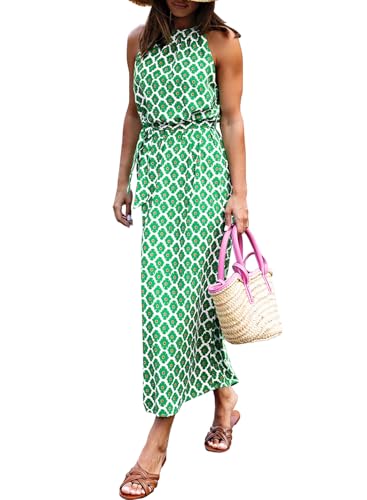 miduo Womens 2026 Spring Fashion Halter Neck Sleeveless Bohemian Geometric