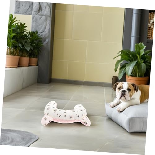 Almohada en forma de U WOONEKY para perros pequeños cojín rosa lavable de descanso 8