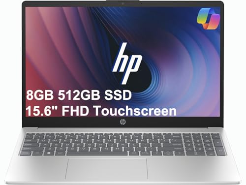 HP 15 �^�b�`�X�N���[���m�[�g�p�\�R�� (Intel Core i5-1334U (> i7-1255U)�A8GB RAM�A512GB SSD)FHD�f�B�X�v���C �r�W�l�X�A�w���A����p�A10���Ԃ̒����o�b�e���[�����A�E�F�u�J�����AWi-Fi 6�A�e��