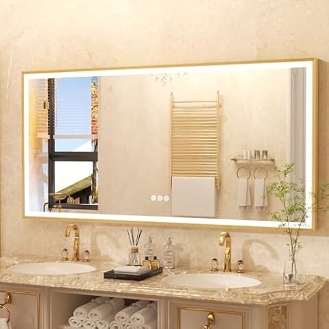 Wisfor Gold LED Bathroom Mirror Cover