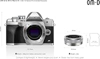 Olympus OM-D E-M10 Mark IV Micro-Four-Thirds-Systemkamera-Kit, 20 MP Sensor, 5-Achsen-Bildstabilisation, leistungsstarker AF, Wi-Fi, Silber inkl. M.Zuiko Digital ED 14 42mm F3.5 5.6 EZ Pancake Silber – Ansicht 5