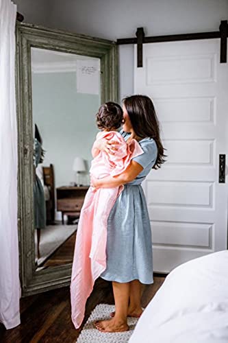 Little Unicorn – Watercolor Roses Cotton Muslin Swaddle Blanket Set | Set Of 3 | 100% Cotton | Super Soft | Newborns And Infants | Large 47” X 47” | Machine Washable #TOP3