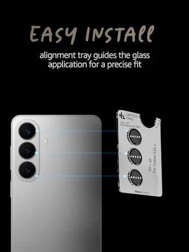 Image of Lensarmor Compatible with S26 / 26 Plus Silver Shadow Camera Lens Protector (2 Pack) - Premium 9H Tempered Glass, Military-Grade Protection, Ultra-Clear Transparency & Case-Friendly Design