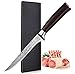 Home Safety Cuchillo para deshuesar - Cuchillo de Deshuesado de 15 cm, Cuchillos de Cocina, Mango ergonómico de Resina roja, Hoja Afilada, Acero Inoxidable de Alto Carbón, Elegante Caja de Regalo