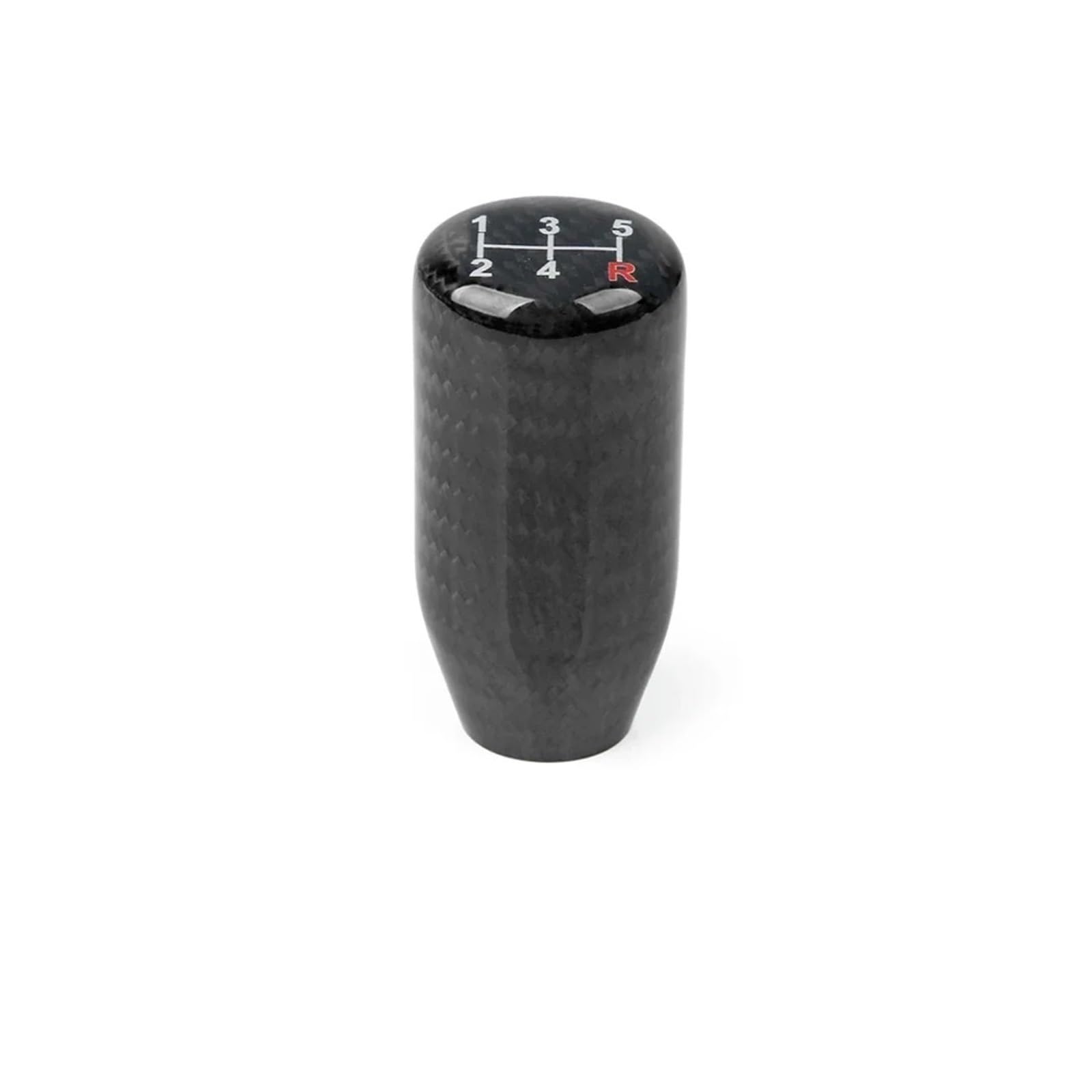 MKGKACVCPT Manual Shifter knob Universal Decorative Gear Bar Personality Real Carbon Fiber Head 5/6speed Manual Shift Knob Modified(70mm-5 Gear)