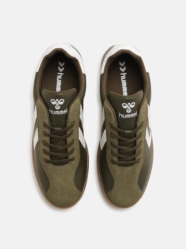 Image of hummel Classic Triumph Casual Suede Sneaker for Men Lightweight with Synthetic Suede Enhanced Comfort Cushioned Insole and Slip-Resistance Work and Play Business Casual Shoes