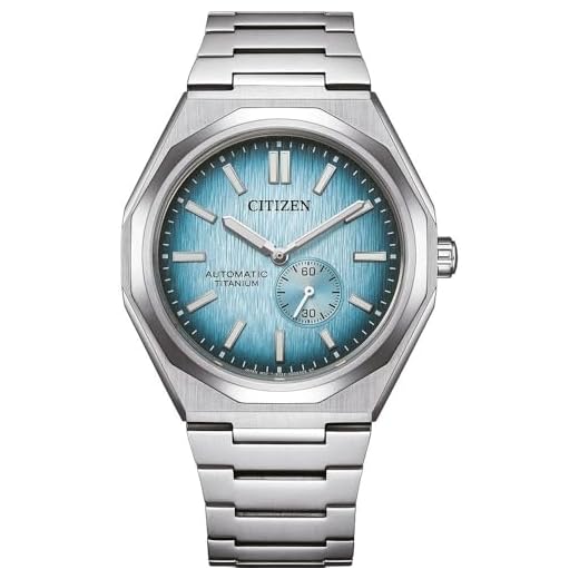 Citizen Herren Analog Automatik Armbanduhr Super Titanium Zenshin 60