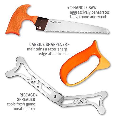 Outdoor Edge OEWP2-BRK Wildpak, 8-Piece Field To Freezer Hunting & Game Processing Knife Set With Caping Knife, Gut-Hook Skinner thumb #6