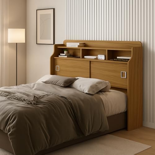 Cabeceira Jéssica Casal 1,40 com 2 Portas 100% MDF. (Nature)