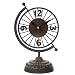 Lily's Home Rustic Desk Tabletop Clock for Bedroom, Quite Movement, Unique Vintage Home Decor with Numbers
