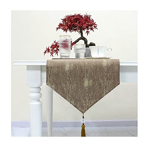 Chemin de table chic avec pompon en coton, idée cadeau déco pour crémaillère et fête