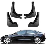 TOPlight Tesla Model 3 Mud Flaps Splash Guards 4Pcs Set Full Protection Mud Flaps for Tesla Model 3 Accessories