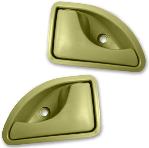 FINAO AUTOPARTS® - 2 tiradores de puerta interior verde para Kangoo - Twingo Cover