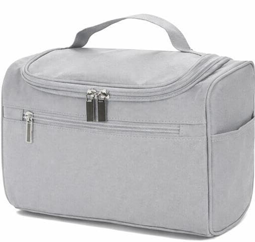 Trendy Hanging Toiletry Bag for Travel | Waterproof Makeup Organizer Pouch for Men & Women | Cosmetic Travel Kit with Hook, Multiple Pockets & Handle | Portable Grooming Storage Bag|PAN-P1650