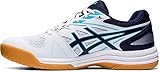 tennis schuhe indoor herren breathable mesh,synthetic ASICS Mens 1071A053-100_42 Volleyball Shoes, White, EU