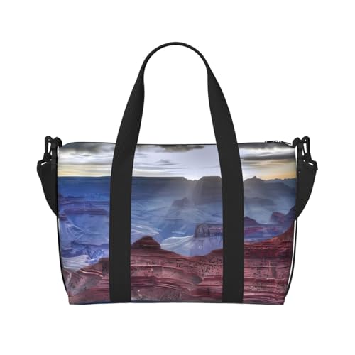 Grand Canyon bedruckte Reisetasche, faltbar, geeignet für Reisen, Arbeit, Fitnessstudio usw