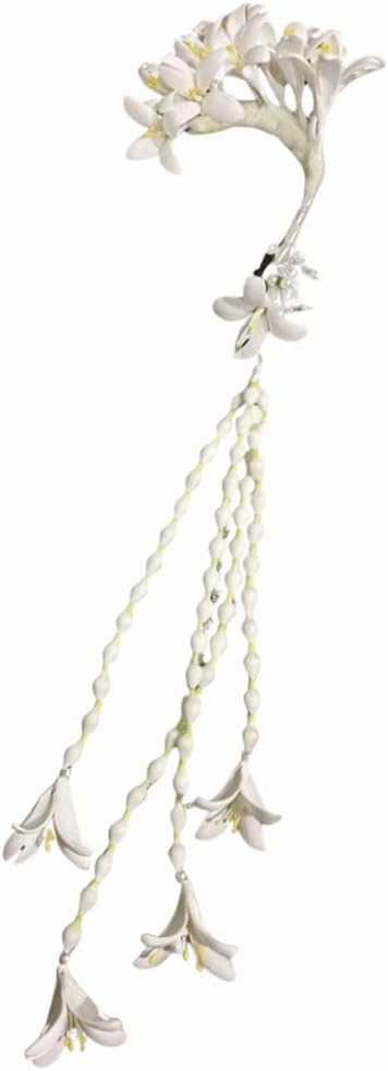 Thai Traditional Floral Ear Cuff – Artificial Decorative Flower Ear Accessory for Cultural Costume (Left Side)