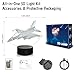 Anywin Warplane Night Lights,Kids Airplane 3D Night Light Bedside Lamp Fighter Toy Light 7 Colors Changing with Remote Control Best Christmas Gifts and Birthday Gifts for Boys Girls Kids Baby