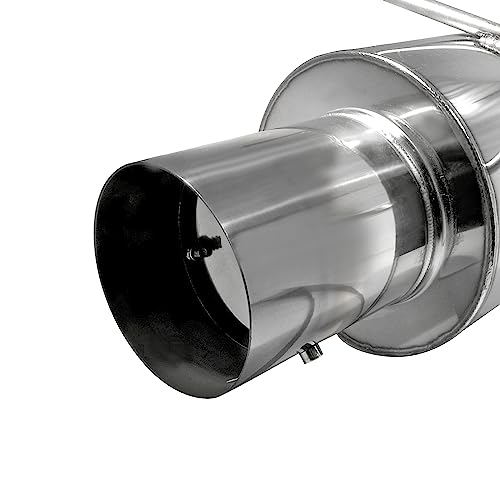 Spec-D Tuning N1 Style Exhaust Catback System Kit Compatible with 2001-2005 Honda Civic EX - Image 3