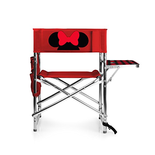 PICNIC TIME Disney Classics Minnie Mouse Portable Folding Sports Chair, Red