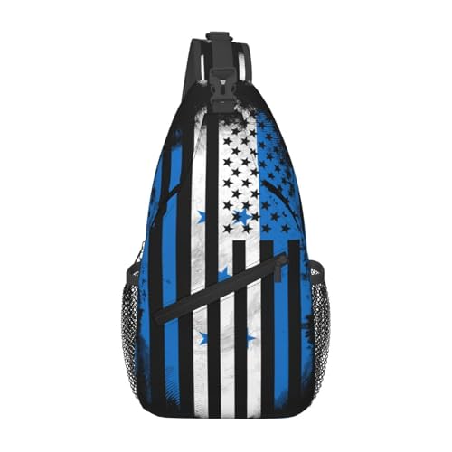 Bolso tipo bandolera deportivo para pecho negro