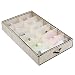 Magicfly Under Bed Shoes Storage Organizer with Built-in Structure, Sneaker Closet Underbed Shoe Holder Rack with Zipper Closure for Kids and Adults, 12 Pairs, Beige