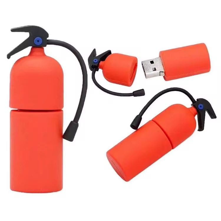 4GB-128GB, 2.0 Fire Extinguisher USB Flash Drive, Red, Novelty Design, Portable Storage Device with Lanyard, 1Pc, Gifting Pendrive, Grade A Quality Chips (64, GB)-image-39