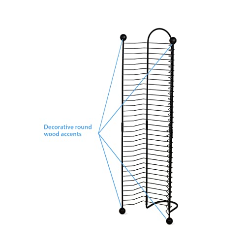 Atlantic Nestable 32 Blu-Ray Rack - Space Saving Modern Design, Durable Steel Construction Pn63712046 In Black #TOP6