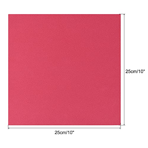 Image of uxcell Red EVA Foam Sheets 10 x 10 Inch 5mm Thickness for Crafts DIY Projects, 8 Pcs