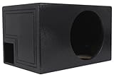 Rockville RQB12 12' QBOMB Vented Sub Enclosure Box, Bedliner Finish 1.8 Cu Ft