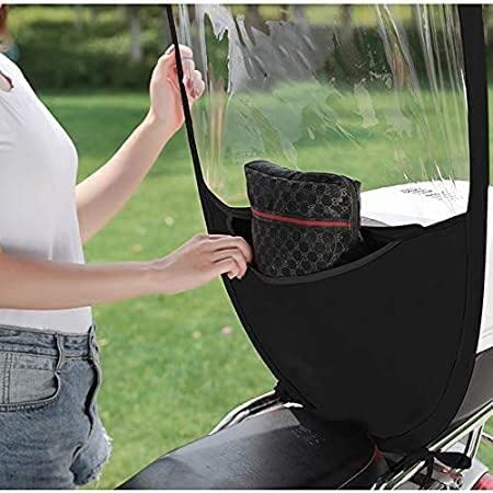 KTTR Waterproof Umbrella Electric Motorcycle Canopy,Enclosed Motor Scooter Umbrella Mobility Sun Shade and Rain Cover,A - Thumbnail 7