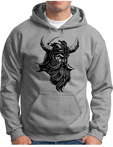 Sweat à capuche Viking pour homme cadeau original pull Runes Valhalla pour passionné