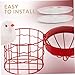 Milisten 2pcs Bird Cage Tray Reusable Transparent Potty Tray for Small Birds Parakeets and Parrots Durable Bottom Litter Holder for Easy Cleaning and Maintenance Gentle Feet