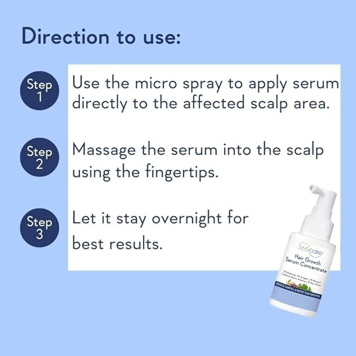Image of Professional Hair Growth Serum - Strengthens Hair Follicles, Reduces Breakage & Hair Fall - Peptides & Pro-Vitamin B5 - 50ml