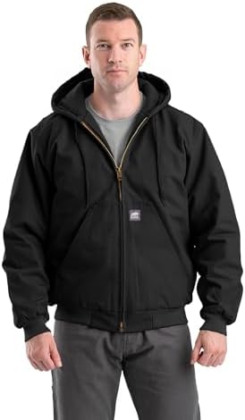 Berne Men's Heritage Duck Hooded Active Work Jacket