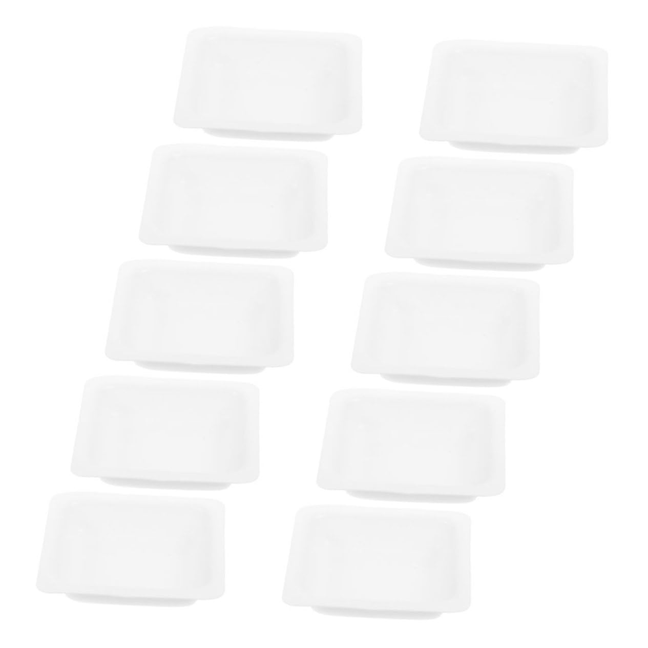 Alipis 10pcs Weighing Pan Weighing Boats Lab Weighing Equipment Science Lab Equipment Weighting Boats Chemistry Lab Equipment Laboratory Supplies Powder Pan Weigh Boat White Plastic