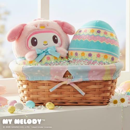 Image of TeeTurtle Reversible Sanrio My Melody Easter Egg 4 Inch Flip Plush