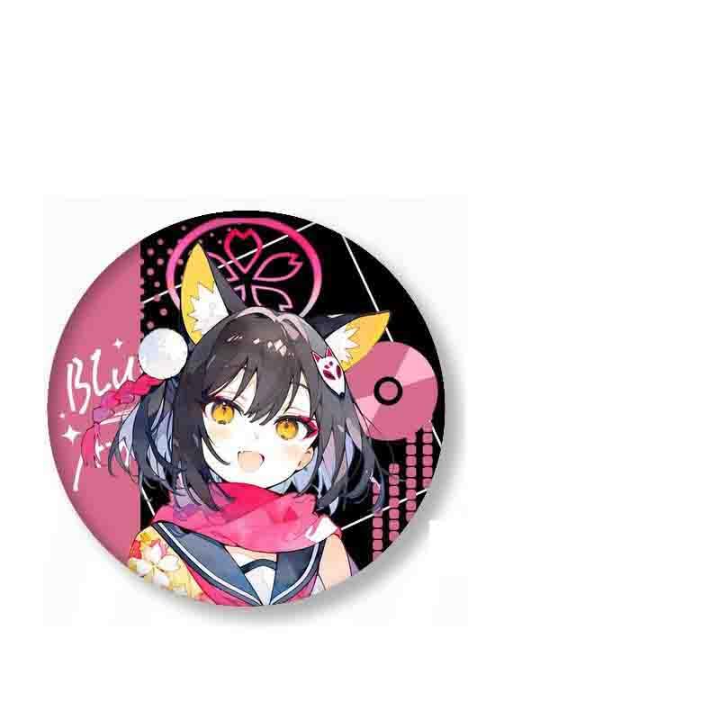 Amazon.co.jp: ブルーアーカイブ 缶バッジ ブローチ バッジ 6個