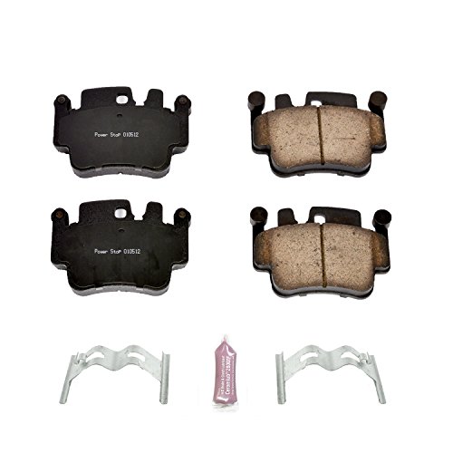 Image of PowerStop Front Brake Pads for Porsche 911 1999-05 | Porsche Boxster 2000-04 - Z17 Ceramic Brake Pads with Installation Hardware, 17-917